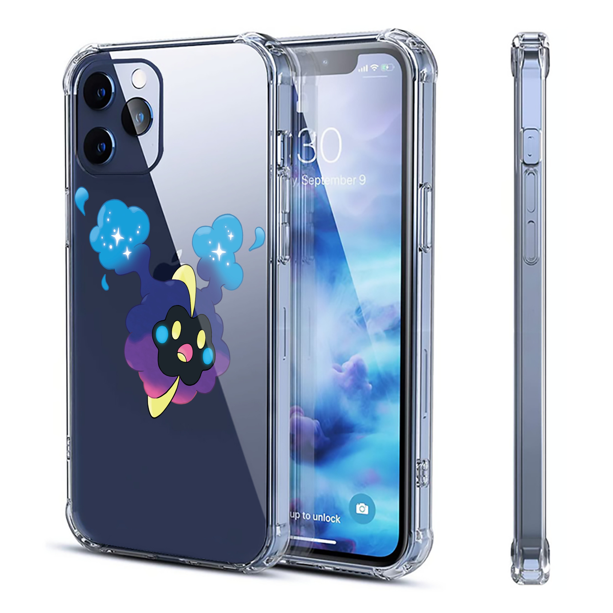 （画像用） ポケットモンスター Pokémon 【iPhone 12シリーズ対応】透明スマホケース（クリアソフトケース）